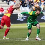 26.02.2022. Kielce. Mecz Korona Kielce - Stomil Olsztyn / Wiktor Taszłow / Radio Kielce