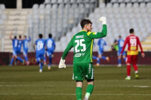 26.02.2022. Kielce. Mecz Korona Kielce - Stomil Olsztyn / Wiktor Taszłow / Radio Kielce