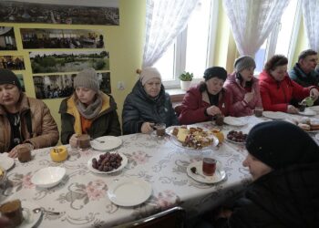 27.02.2022. Piekoszów. Poczęstunek i pokoje dla uchodźców z Ukrainy / Wiktor Taszłow / Radio Kielce