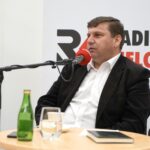 20.02.2022. Kielce. Studio Polityczne Radia Kielce. Na zdjęciu: Michał Skotnicki - PSL / Sebastian Kalwat / Radio Kielce