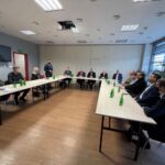 11.02.2022. Morawica. Spotkanie lokalnych przedsiębiorców z przedstawicielami zarządu spółki PGE Dystrybucja / Michał Kita / Radio Kielce