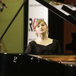 12.02.2022 Kielce. Koncert  w Zespole Państwowych Szkół Muzycznych im. Ludomira Różyckiego.  Lwowska Orkiestra Kameralna "Akademia" pod dyrekcją Igora Pylatyuka. Za fortepianem Maja Markowska / Jarosław Kubalski / Radio Kielce