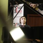 12.02.2022 Kielce. Koncert  w Zespole Państwowych Szkół Muzycznych im. Ludomira Różyckiego.  Lwowska Orkiestra Kameralna "Akademia" pod dyrekcją Igora Pylatyuka. Za fortepianem Mikołaj Seroka / Jarosław Kubalski / Radio Kielce