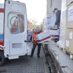 24.02.2022 Kielce. Przekazanie środków ochrony indywidualnej dla świętokrzyskich szpital / Jarosław Kubalski / Radio Kielce