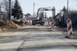 24.02.2022 Kielce. Ulica Domaszowska. Remont / Jarosław Kubalski / Radio Kielce