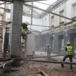 03.02.2022 Kielce. Teatr im. Stefana Żeromskiego. Remont / Jarosław Kubalski / Radio Kielce