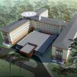 Wizualizacja lądowiska na Zespole Opieki Zdrowotnej w Ostrowcu Świętokrzyskim / Starostwo Powiatowe w Ostrowcu Świętokrzyskim