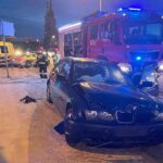 16.02.2022. Kielce. Zdarzenie drogowe / Wiktor Taszłow / Radio Kielce