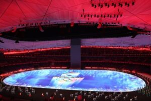 04.02.2022. Pekin. Ceremonia otwarcia Igrzysk Olimpijskich Pekin 2022 / Grzegorz Momot / PAP