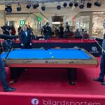 17.02.2022. Kielce. Przy stole bilardziści Nosanu Kielce / Marek Cender / Radio Kelce