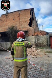 19.02.2022. Skutki wichury w województwie / OSP Nowa Słupia