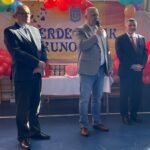 26.02.2022. Kunów. 6. Serdeczniak Kunowski. Na zdjęciu (od lewej): Piotr Bek - przewodniczący rady gminy w Kunowie, Lech łodej - burmistrz Kunowa, poseł Andrzej Kryj / Emilia Sitarska / Radio Kielce