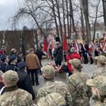 27.02.2022. Opatów. Otwarcie Skweru Żołnierzy Niezłomnych / Emilia Sitarska / Radio Kielce