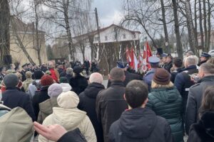 27.02.2022. Opatów. Otwarcie Skweru Żołnierzy Niezłomnych / Emilia Sitarska / Radio Kielce