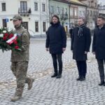 20.02.2022. Opatów. Upamiętnienie rocznic wybuchu Powstania Styczniowego i Bitwy Opatowskiej / Emilia Sitarska / Radio Kielce