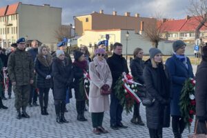 20.02.2022. Opatów. Upamiętnienie rocznic wybuchu Powstania Styczniowego i Bitwy Opatowskiej / Emilia Sitarska / Radio Kielce