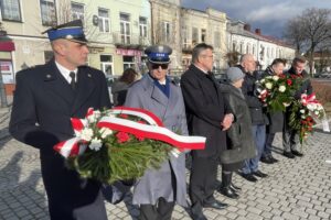 20.02.2022. Opatów. Upamiętnienie rocznic wybuchu Powstania Styczniowego i Bitwy Opatowskiej / Emilia Sitarska / Radio Kielce