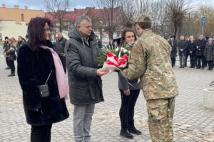 20.02.2022. Opatów. Upamiętnienie rocznic wybuchu Powstania Styczniowego i Bitwy Opatowskiej / Emilia Sitarska / Radio Kielce