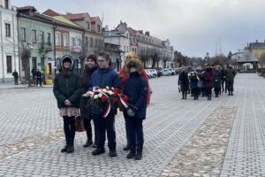 20.02.2022. Opatów. Upamiętnienie rocznic wybuchu Powstania Styczniowego i Bitwy Opatowskiej / Emilia Sitarska / Radio Kielce