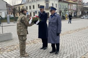 20.02.2022. Opatów. Upamiętnienie rocznic wybuchu Powstania Styczniowego i Bitwy Opatowskiej / Emilia Sitarska / Radio Kielce