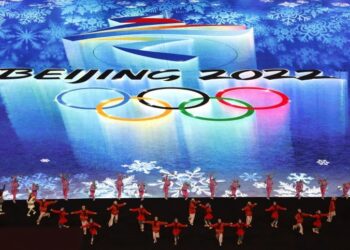 04.02.2022. Pekin. Ceremonia otwarcia Igrzysk Olimpijskich Pekin 2022 / Roman Pilipey / PAP/EPA