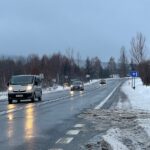 02.02.2021. Droga krajowa nr 74 w okolicach Miedzianej Góry / Wiktor Taszłow / Radio Kielce