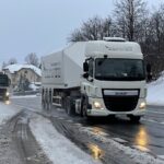 02.02.2021. Droga krajowa nr 74 w okolicach Miedzianej Góry / Wiktor Taszłow / Radio Kielce