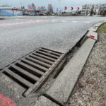 09.02.2022. Kielce. Popękany asfalt na ulicy Witosa / Wiktor Taszłow / Radio Kielce