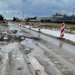 07.02.2022. Kielce ul. Zagnańska. Dziury w nawierzchni / Wiktor Taszłow / Radio Kielce