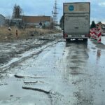 07.02.2022. Kielce ul. Zagnańska. Dziury w nawierzchni / Wiktor Taszłow / Radio Kielce