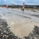 07.02.2022. Kielce ul. Zagnańska. Dziury w nawierzchni / Wiktor Taszłow / Radio Kielce