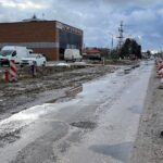 07.02.2022. Kielce ul. Zagnańska. Dziury w nawierzchni / Wiktor Taszłow / Radio Kielce