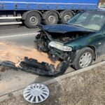 07.03.2022. Kielce. Kolizja na skrzyżowaniu ulic Krakowskiej i Kryształowej / Wiktor Taszłow / Radio Kielce