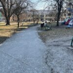 03.03.2022. Kielce. Skwer im. Ireny Sendlerowej / Wiktor Taszłow / Radio Kielce