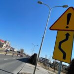 21.03.2022. Kielce. Utrudnienia na ulicy Krakowskiej / Wiktor Taszłow / Radio Kielce