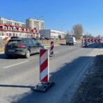 21.03.2022. Kielce. Utrudnienia na ulicy Krakowskiej / Wiktor Taszłow / Radio Kielce