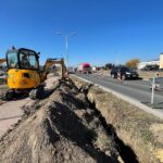 21.03.2022. Kielce. Utrudnienia na ulicy Krakowskiej / Wiktor Taszłow / Radio Kielce