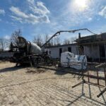 15.03.2022. Wolica. Budowa przychodni / Wiktor Taszłow / Radio Kielce