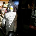 16.03.2022. Kielce. Terytorialsi przy transporcie chorych dzieci z Ukrainy / ppor. Daniel Woś / ŚBOT