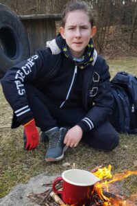 26.03.2022. Leśnica. zajęcia z survivalu dla najmłodszych / SGPO Małogoszcz