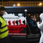 24.03.2022. Kielce. Terytorialsi przejmują chore na COVID-19 dzieci z Ukrainy / DWOT