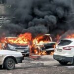 Charków, Ukraina, 03.03.2022. Na zdjęciu bez daty zniszczenia po ataku wojsk rosyjskich na Charków / PAP / PCPM