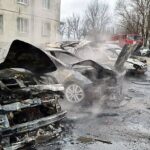 Charków, Ukraina, 03.03.2022. Na zdjęciu bez daty zniszczenia po ataku wojsk rosyjskich na Charków / PAP / PCPM