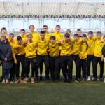 10.03.2022. Kielce. Na zdjęciu: zawodnicy Metalista 1929 Charków z rocznika 2006 / Korona Kielce