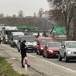 31.03.2022. Górno. Dachowanie samochodu / Wiktor Taszłow / Radio Kielce