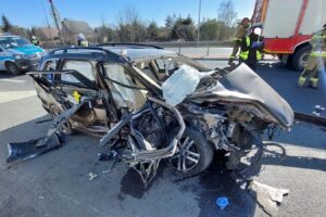 wypadek / KM PSP w Poznaniu