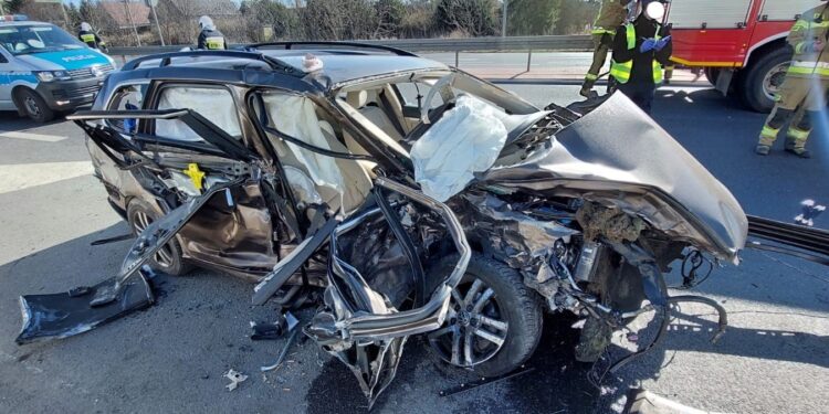 wypadek / KM PSP w Poznaniu