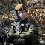 08.03.2022 Kielce. Kobiety w mundurach. 10. Świętokrzyska Brygada Obrony Terytorialnej / ppor. Daniel Woś / ŚBOT