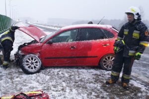 04.03.2022. Skarżysko-Kamienna. Kolizja / KP PSP Skarżysko