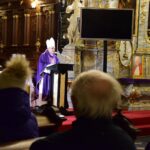 02.03.2022. Sandomierz. Bazylika katedralna. Środa popielcowa. Msza święta. Na zdjęciu:Krzysztof Nitkiewicz -  biskup sandomierski / ks. Grzegorz Słodkowski